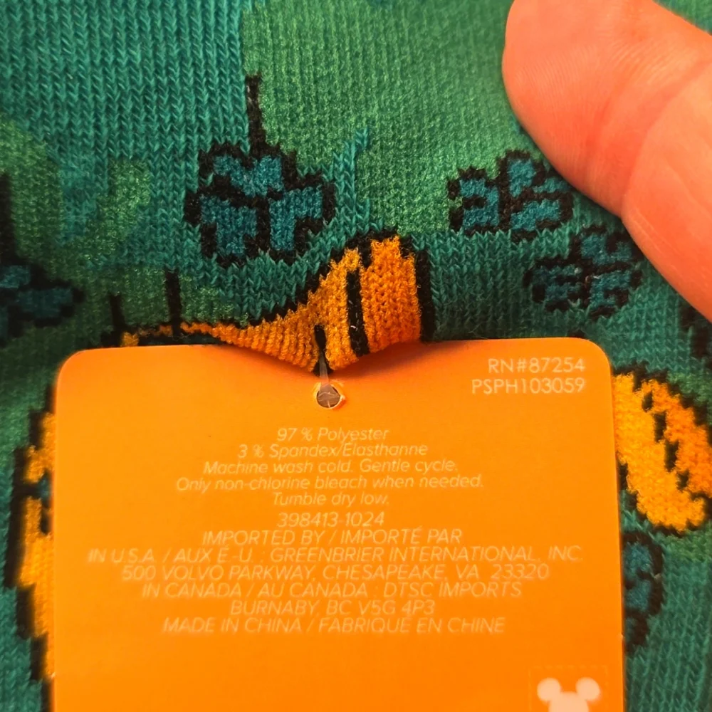 3 Pairs DISNEY ST. PATRICK'S DAY SOCKS- Winnie & Stitch!